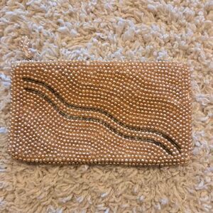 Vintage Pearl and Bead Handbag Clutch